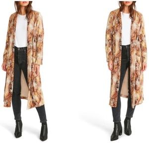 BB Dakota Halifax Pleated Duster in Marble Patina